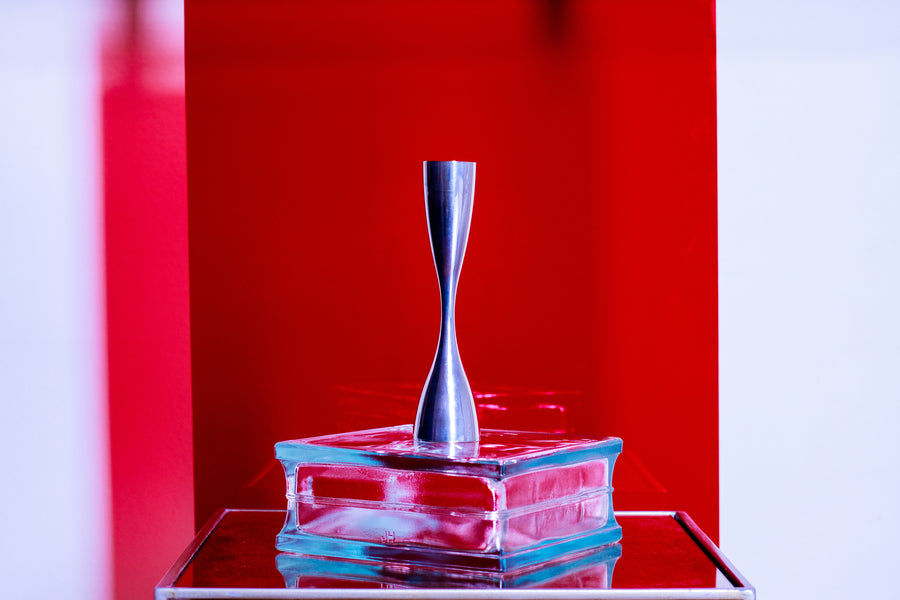 Nambé Studio candlestick, 6030