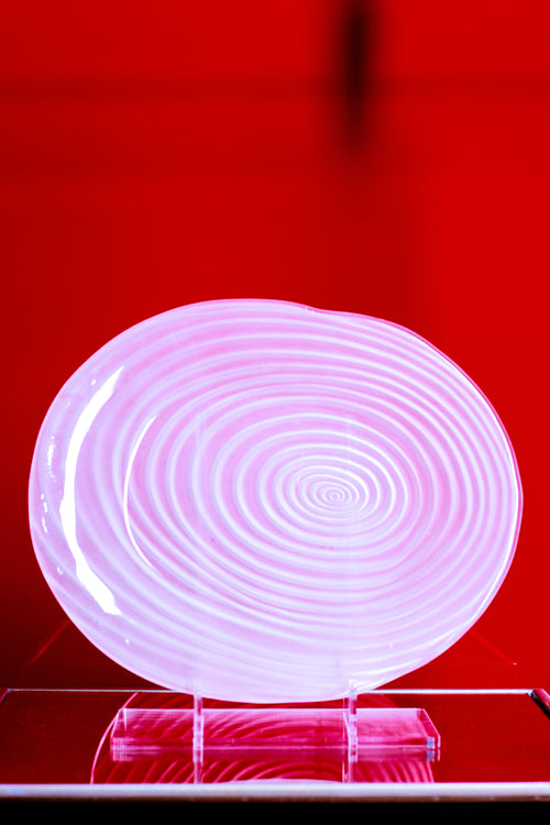 Frosted ripple platter