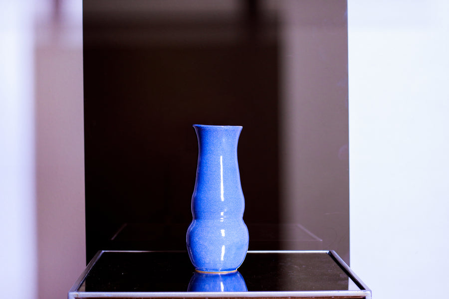 Portland speckled blue vase